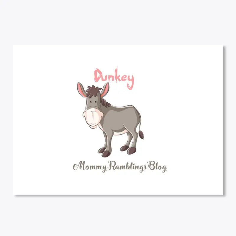 Donkey/Dunkey Die Cut Stickers 