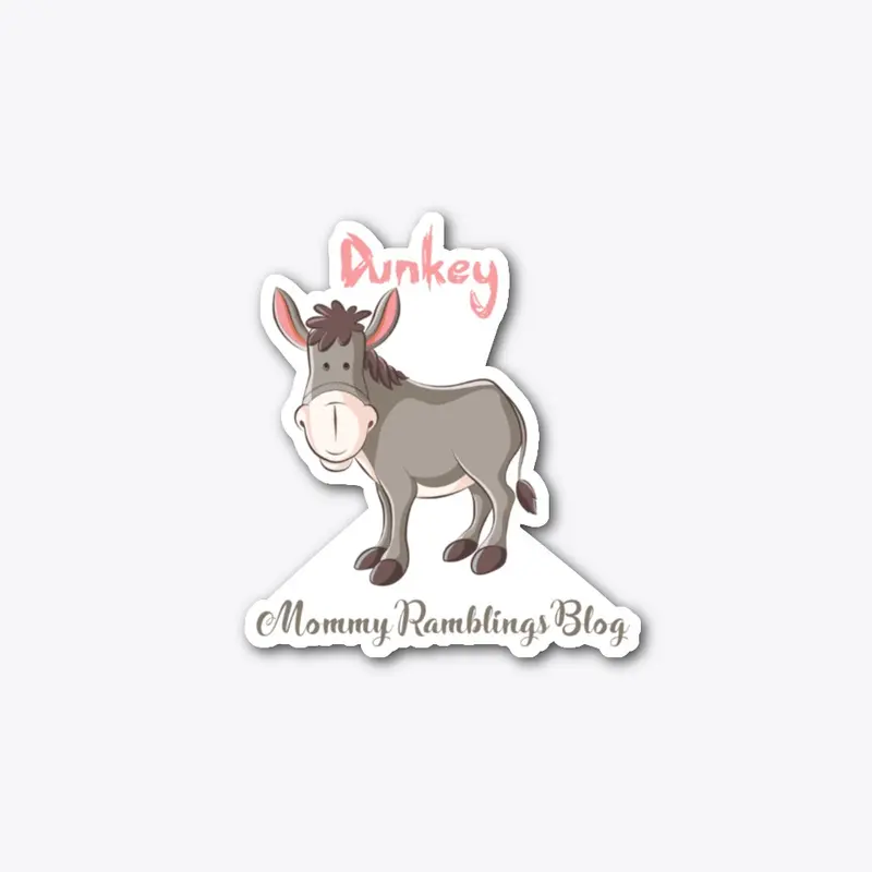 Donkey/Dunkey Die Cut Stickers 