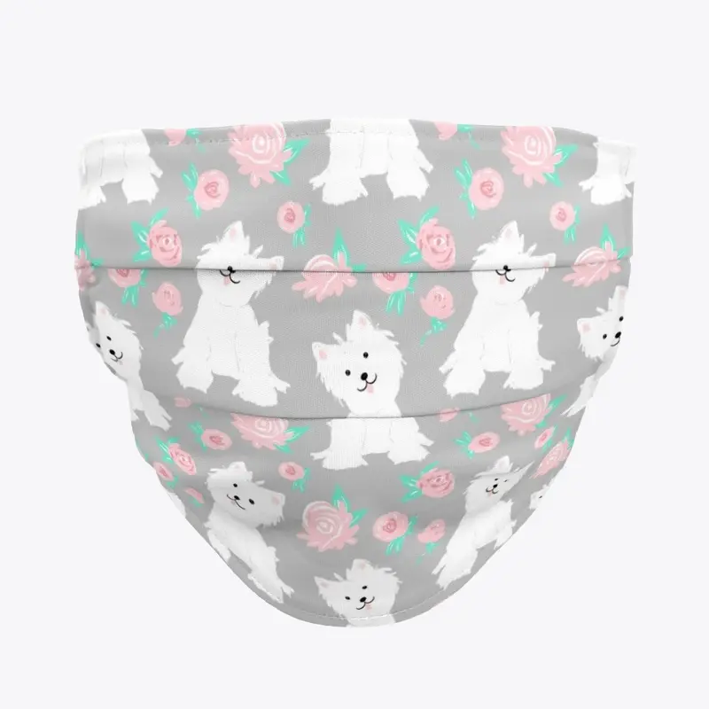 West Highland White Terrier Face Mask 
